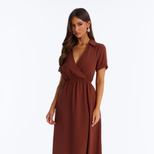 Brown Dress Casual Everyday Chic