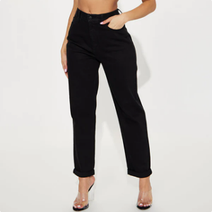 Black Pants Slim Fit Comfort